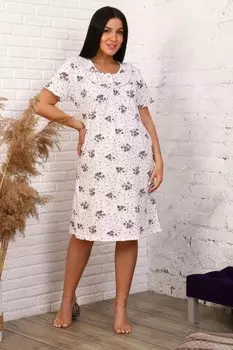 Ночная сорочка Хризантема (шоколадная)