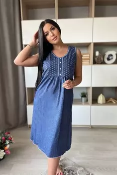 Ночная сорочка Эльканто (синяя)