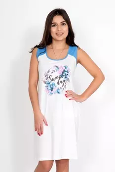 Ночная сорочка Юна (голубая) рр