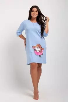 Ночная сорочка Юстина (голубая)