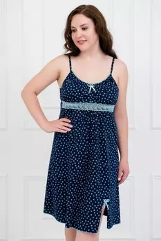 Ночная сорочка Клаудия (темно-синяя) рр