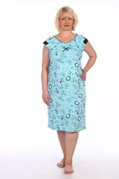 Ночная сорочка Клава (голубая) рр