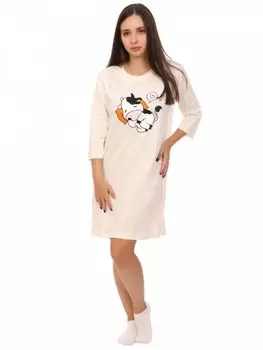 Ночная сорочка Коровка (молочная) рр