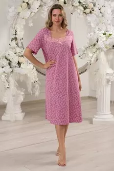 Ночная сорочка Кружевница (брусничная)