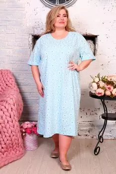 Ночная сорочка Кружево (голубая)