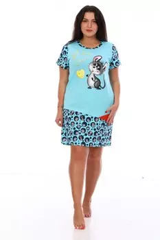 Ночная сорочка Лорна (голубая)