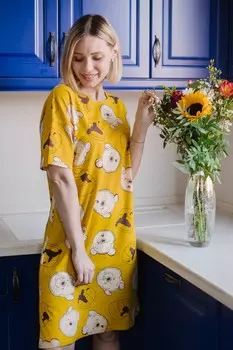 Ночная сорочка Лучиана (горчичная)