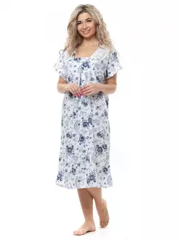 Ночная сорочка Луизиана (синяя)