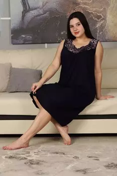 Ночная сорочка Марита (темно-синяя)