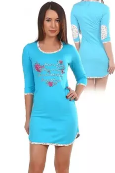 Ночная сорочка Мейси (голубая) рр