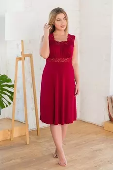 Ночная сорочка Одри (бордовая) рр