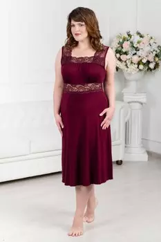 Ночная сорочка Одри (бургундия)