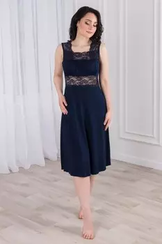 Ночная сорочка Одри (темно-синяя) рр