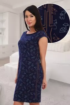 Ночная сорочка Перонел (темно-синяя)