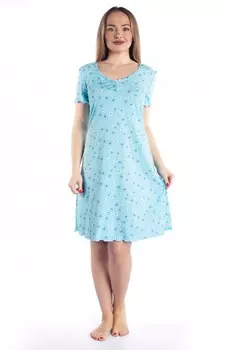 Ночная сорочка Полянка (голубая)