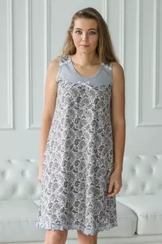 Ночная сорочка Рикка (коричневый узор) рр