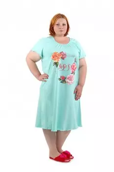 Ночная сорочка Розы (ментоловая) рр