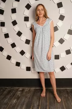 Ночная сорочка Сидней (синие васильки)