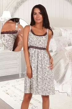 Ночная сорочка Сизаль (коричневая) рр