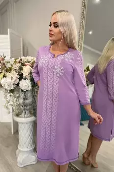 Ночная сорочка Снежинка (лиловая)