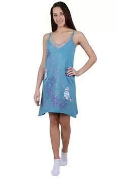 Ночная сорочка Совушка (голубая)