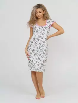 Ночная сорочка Стрекозы (розовый цветочек)