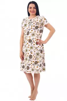 Ночная сорочка Верди (зеленые цветы) рр