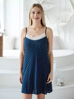 Ночная сорочка Виргиния (горошек)