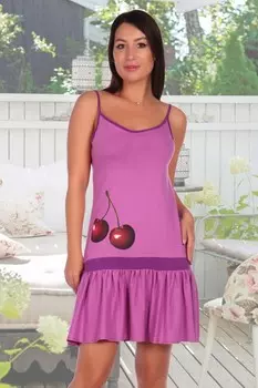 Ночная сорочка Вишенка (лиловая) рр