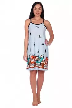 Ночная сорочка Ксюша (голубая)