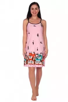 Ночная сорочка Ксюша (розовая) рр