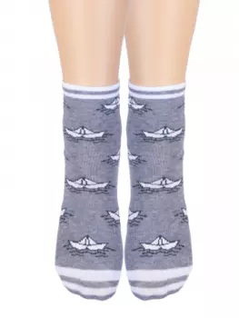 Носки детские Кораблик (серые) зк