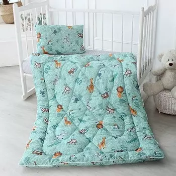 Одеяло детское Сафари (мятное)