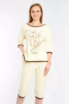 Пижама махровая Фантазия (желтая)