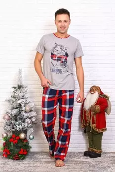 Пижама мужская Тигр (меланж)