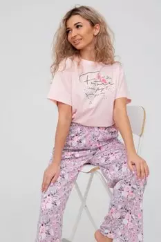 Пижама трикотажная Афасса (розовая)