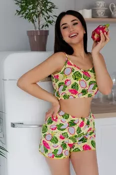 Пижама трикотажная Алена (питайя)