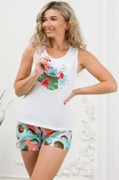 Пижама трикотажная Аля (ментоловая)