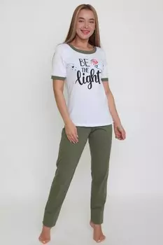 Пижама трикотажная Аника (зеленая)