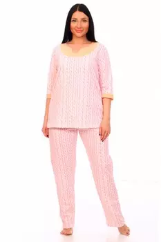 Пижама трикотажная Анита (розовая)