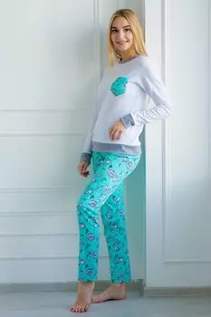 Пижама трикотажная Антия (ментоловая)