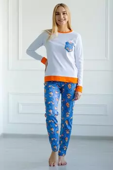 Пижама трикотажная Антия (синяя)