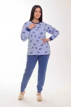 Пижама трикотажная Ашлин (голубая)