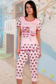 Пижама трикотажная Бертина (розовая) рр