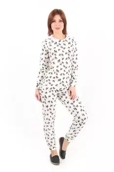 Пижама трикотажная Бетти (белая) рр