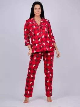 Пижама трикотажная Дита (красная)