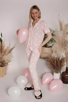 Пижама трикотажная Дикс (зайцы)