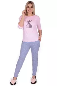 Пижама трикотажная Дорсия (зайцы)