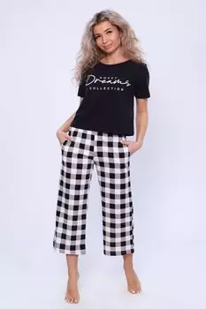 Пижама трикотажная Дримс (черная)