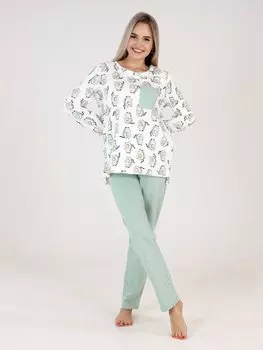 Пижама трикотажная Флорита (авокадо)